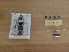 Figure 1: An example of electric circuit using breadboard