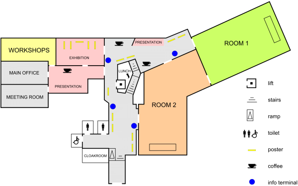 Map of conference premises